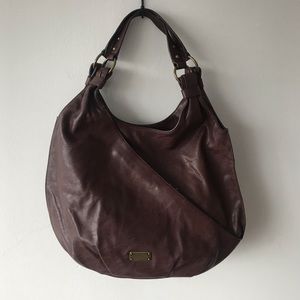 Nine West Brown Leather Shoulder Bag